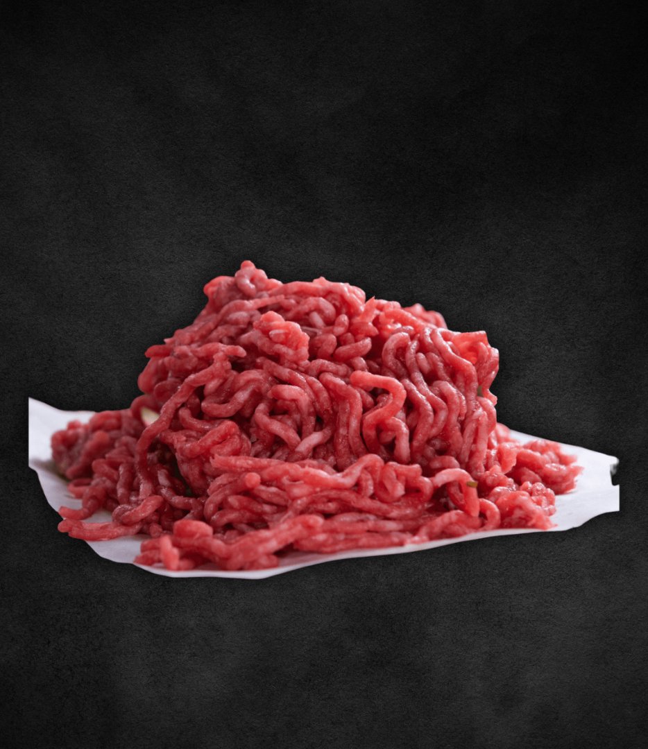 Trita Manzo e Suino di Corte Preziosa, macinato di bovino e suino morbido e saporito, ideale per diverse ricette.